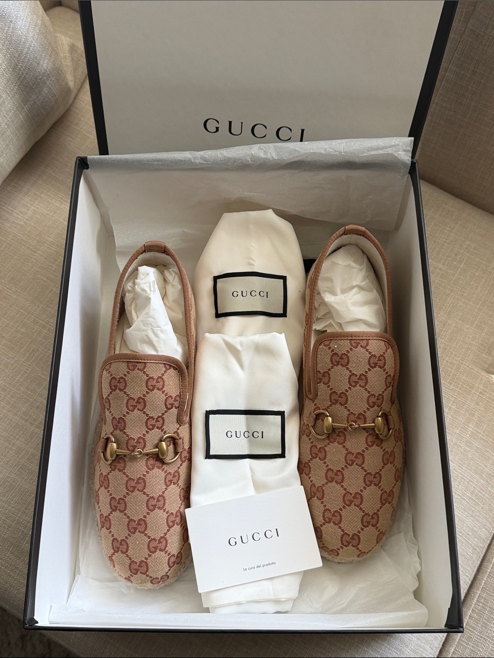 Gucci GG Supreme Horsebit "Summer Hybrid" Loafers - Picture 7 of 7